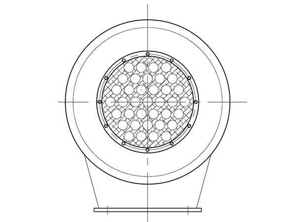 多管專(zhuān)利型風(fēng)機(jī)消聲器結(jié)構(gòu)圖